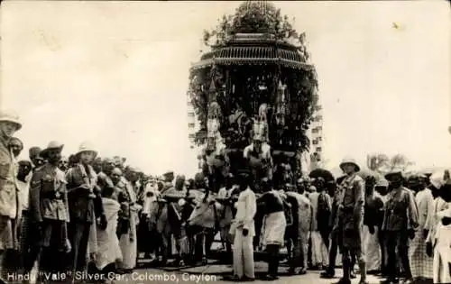 PC Colombo Ceylon Sri Lanka, Hindu Vale Silver Car