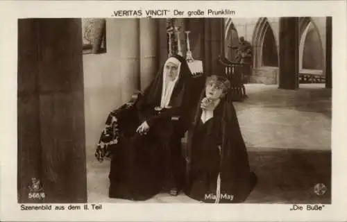 Ak Schauspielerin Mia May, Filmszene Veritas Vincit, Die Buße, RPH 566/6
