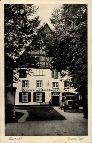 Ak Soest in Westfalen, Brauerei Carl Topp