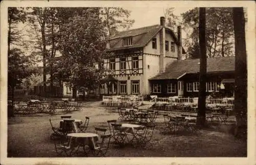 Ak Bad Homburg vor der Höhe Hessen, Hardtwald-Kaffee-Restaurant, Terrasse