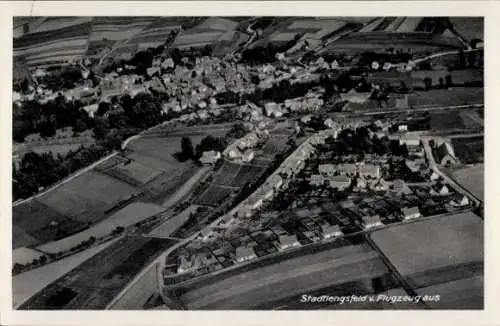 Ak Stadtlengsfeld in der Rhön Thüringen, Fliegeraufnahme