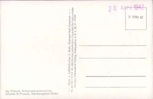 Ak Stadtlengsfeld in der Rhön Thüringen, Fliegeraufnahme
