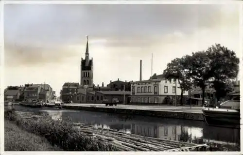 Foto Ak Grabow in Mecklenburg, Hafen