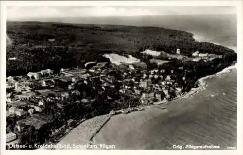 Ak Sassnitz auf Rügen, Fliegeraufnahme