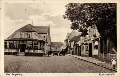 Ak Bad Segeberg in Schleswig Holstein, Kurhausstraße mit Hotel Stadt Kiel, Inh. Ernst Studt