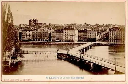 Foto Genève Genf Schweiz, Pont des Bergues