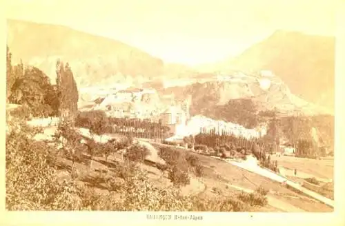 Kabinettfoto Briançon Briancon Hautes-Alpes, Blick auf den Ort