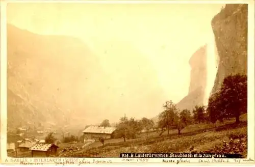 Foto Lauterbrunnen Kanton Bern, Staubbach, Jungfrau