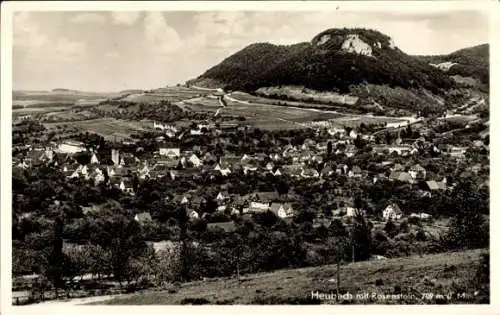 Ak Heubach in Württemberg, Gesamtansicht, Rosenstein