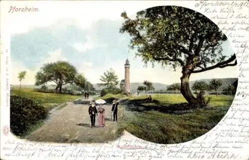 Litho Pforzheim im Schwarzwald, Wasserturm