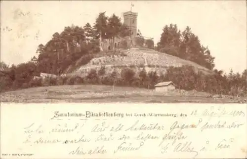 Ak Waldhausen Lorch im Remstal Württemberg, Sanatorium Elisabethenberg