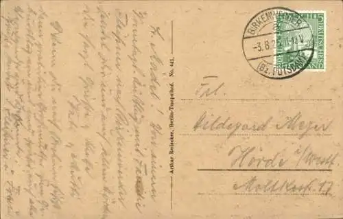 Ak Birkenwerder in Brandenburg, Gasthof Zur Briese