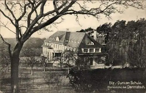 Ak Darmstadt in Hessen, Elizabeth Duncan Schule, Marienhöhe