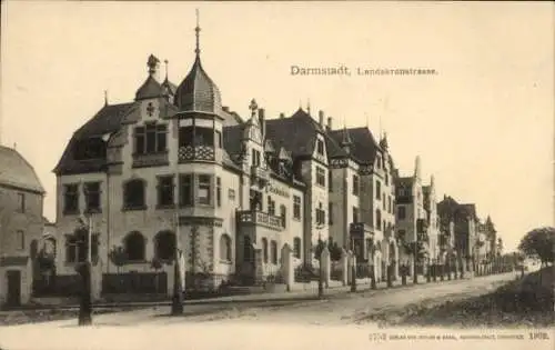 Ak Darmstadt in Hessen, Landskronstraße