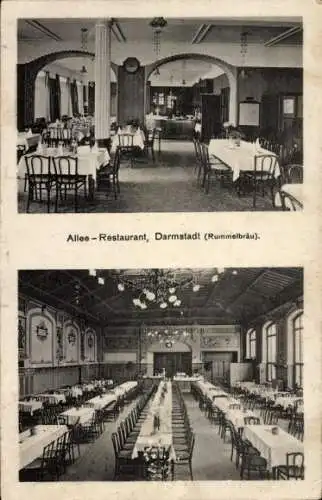 Ak Darmstadt, Im Allee Restaurant, Rummelbräu