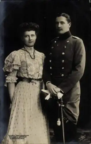 Ak Sophie Charlotte von Oldenburg, Eitel Friedrich Prinz von Preußen