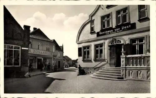 Ak Oldenburg in Holstein, Schuhstraße, Gasthof zur Post