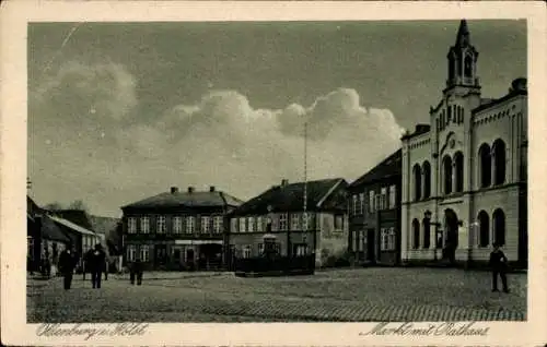 Ak Oldenburg in Holstein, Markt, Rathaus