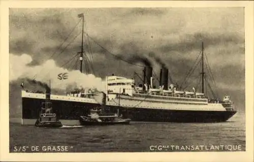 Ak Paquebot SS De Grasse, CGT French Line, Dampfer