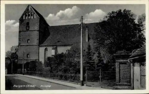 Ak Belgern an der Elbe Sachsen, Kirche