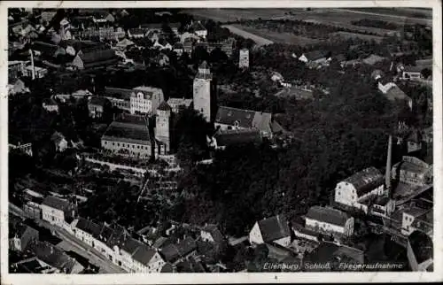 Ak Eilenburg an der Mulde,  Schloss, Fliegeraufnahme