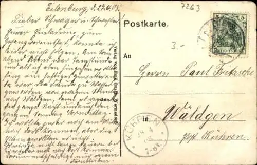 Ak Wermsdorf in Sachsen, Schloss