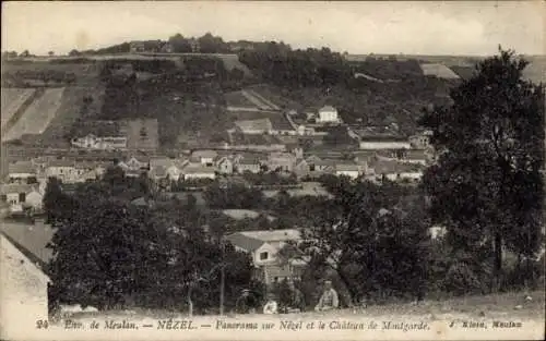 Ak Nézel Yvelines, Gesamtansicht, Schloss Montgarde