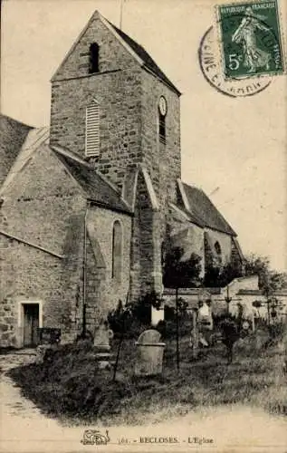 Ak Recloses Seine-et-Marne, L´Église