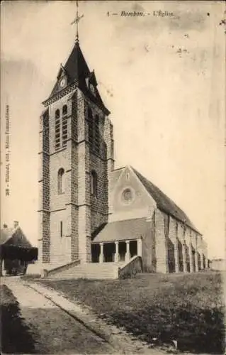 Ak Bombon Seine et Marne, Kirche