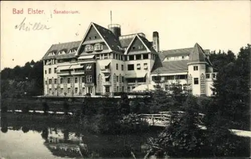 Ak Bad Elster im Vogtland, Sanatorium