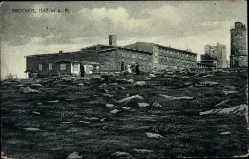 Ak Brocken im Harz, Brockenhotel