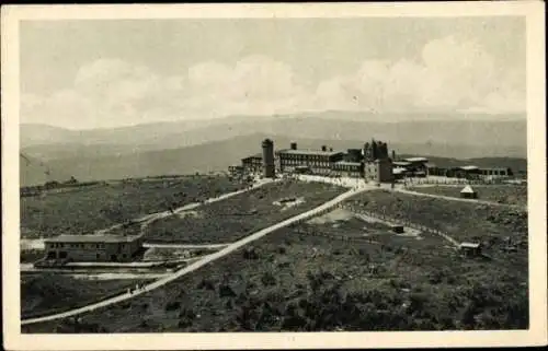 Ak Brocken im Harz, Brockenhotel