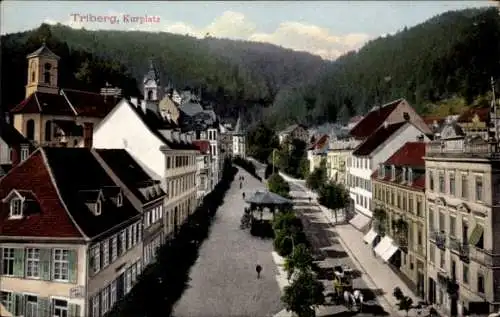 Ak Triberg im Schwarzwald, Kurplatz