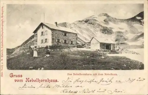 Ak Oberstdorf im Oberallgäu, Edmund Probst Haus, Nebelhornhaus