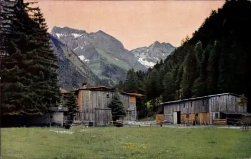 Ak Oberstdorf im Oberallgäu, Oytal, Hütten