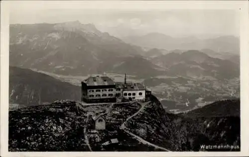 Ak Ramsau im Berchtesgadener Land Oberbayern, Watzmannhaus, Münchnerhaus am Watzmann