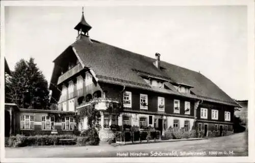 Ak Schönwald im Schwarzwald, Hotel Hirschen