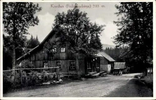 Ak Karches Bischofsgrün im Fichtelgebirge, Waldhaus