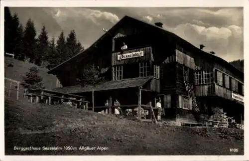 Ak Berggasthaus Sesselalm, Allgäuer Alpen