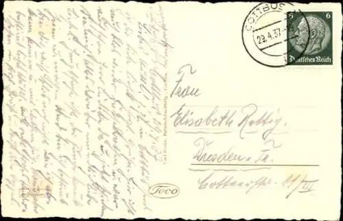 Ak Cottbus in der Niederlausitz, Stadttheater