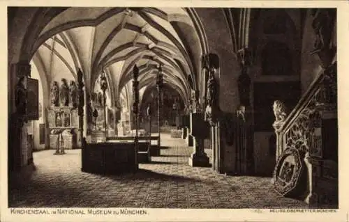 Ak München, Kirchensaal, National Museum