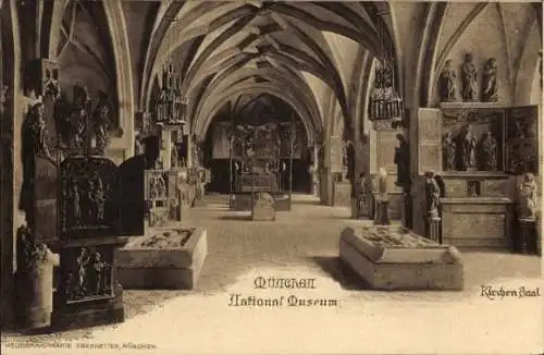 Ak München, Kirchensaal, National Museum