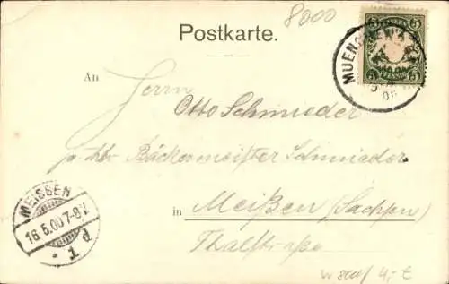 Ak München, Rathaus, Wachparade