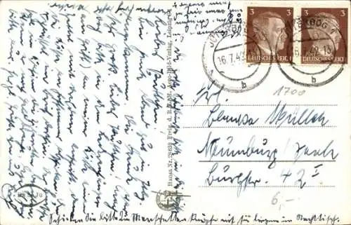 Ak Jüterbog in Brandenburg, Totalansicht, Original Fliegeraufnahme