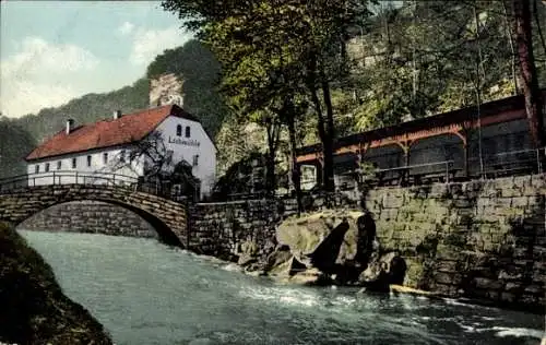 Ak Liebethal Pirna in Sachsen, Lochmühle im Liebethaler Grund