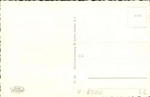 Ak Dresden Altstadt, Italienisches Dörfchen, Reiterstatue