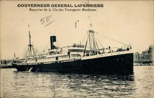 Ak Dampfer, Dampfschiff Gouverneur General Laferriere, SGTM