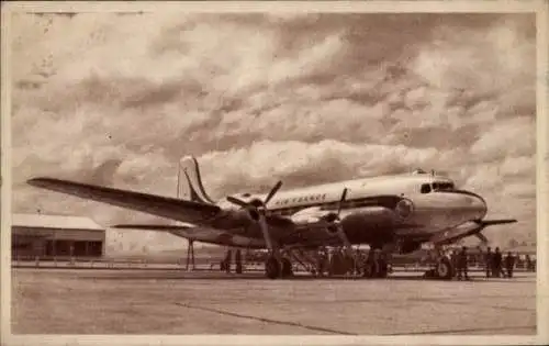 Ak Passagierflugzeug, Douglas DC 4, Air France