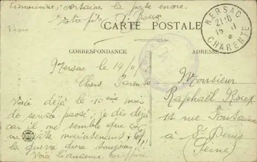 Ak Limousine en Barbichet, Frau in Tracht