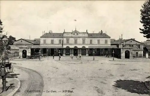 Ak Chartres Eure et Loir, Bahnhof